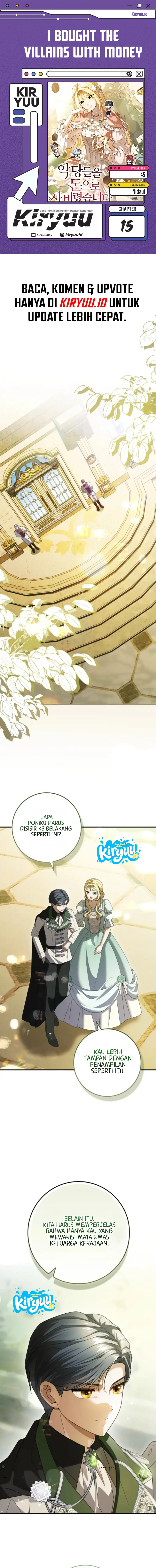I Bought the Villains With Money Chapter 15 - halaman 1