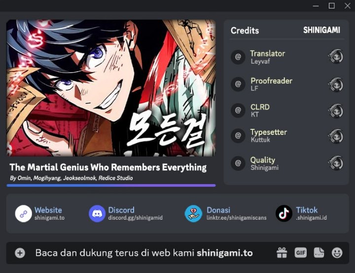 The Martial Genius Who Remembers Everything Chapter 31 - halaman 1