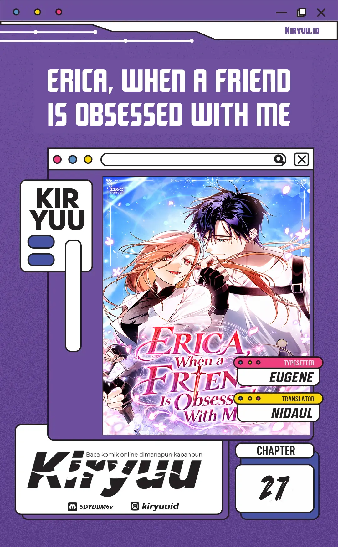 Erica, When a Friend Is Obsessed With Me Chapter 27 - halaman 1