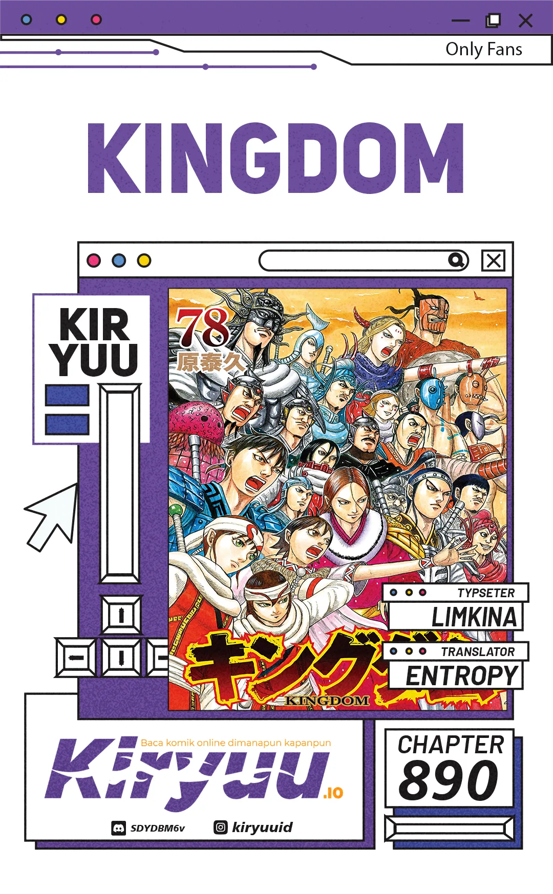 Kingdom Chapter 890 - halaman 1