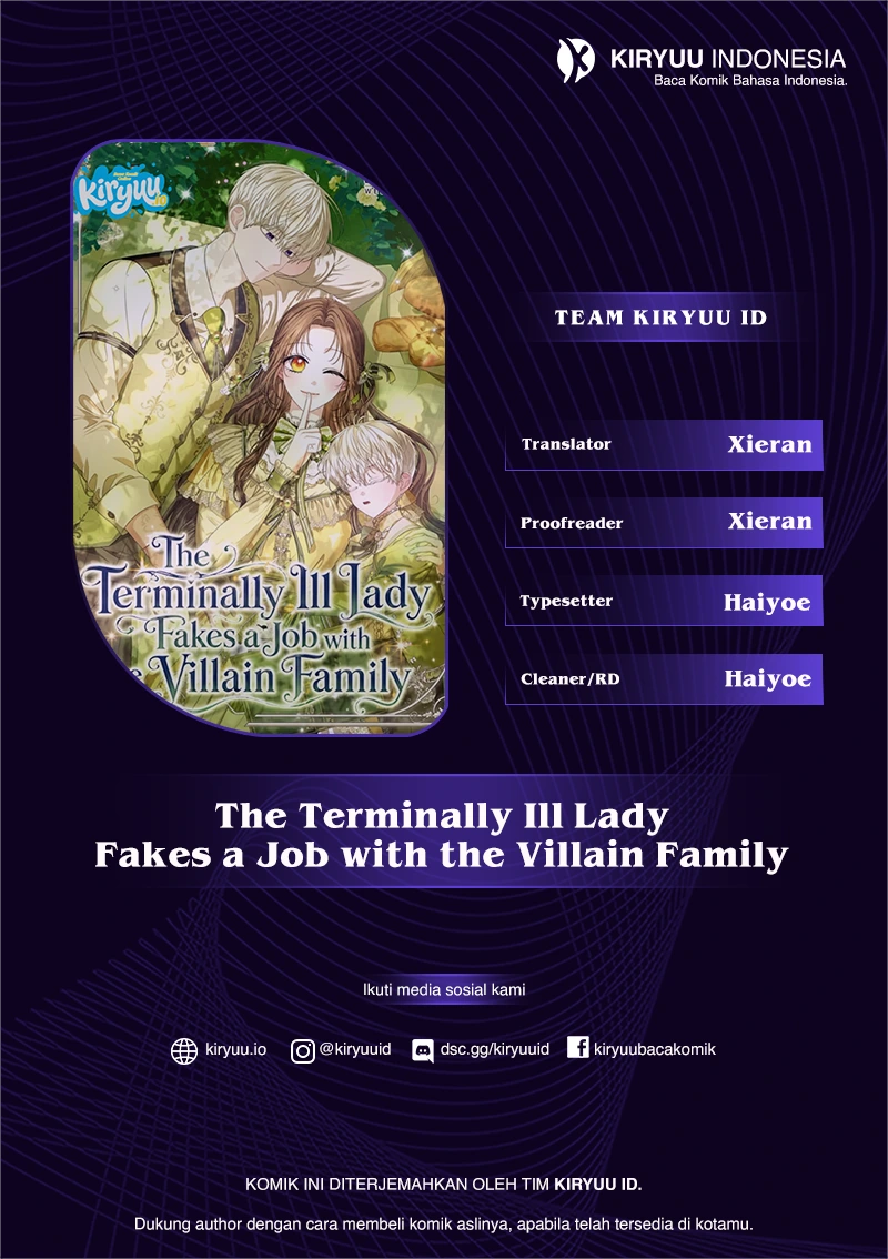 The Terminally Ill Lady Fakes a Job with the Villain Family Chapter 15 - halaman 1