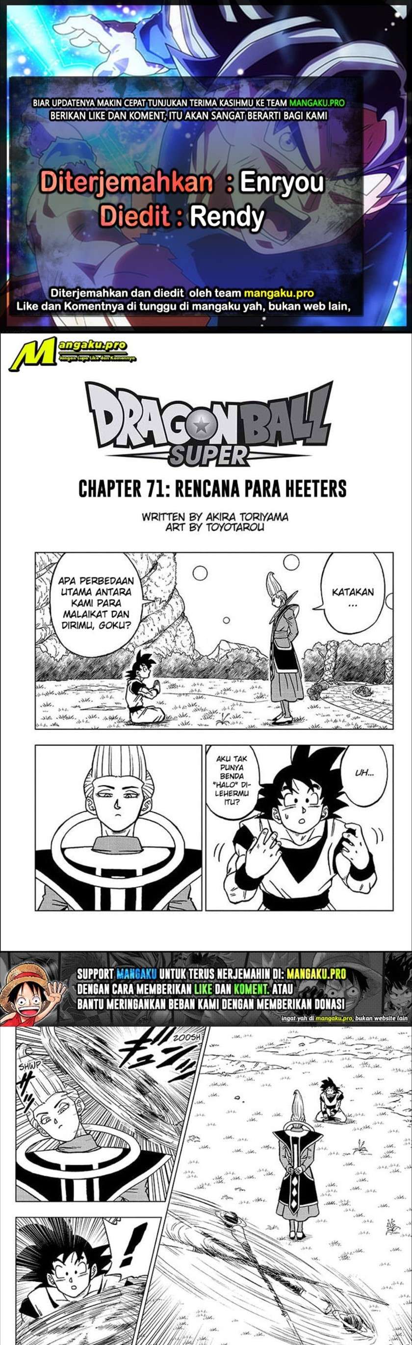 Dragon Ball Super Chapter 71 - halaman 1