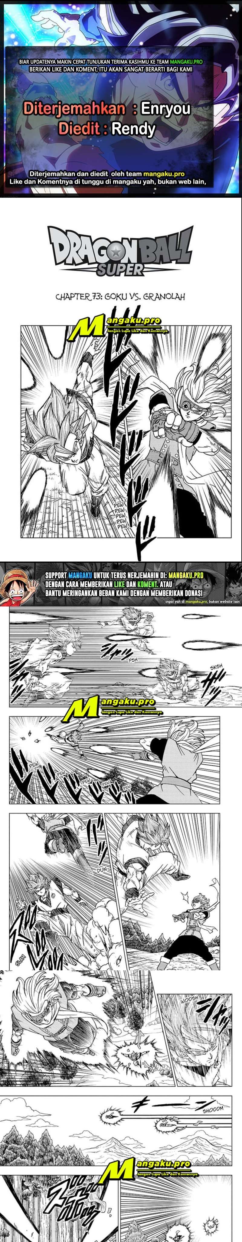 Dragon Ball Super Chapter 73.1 - halaman 1