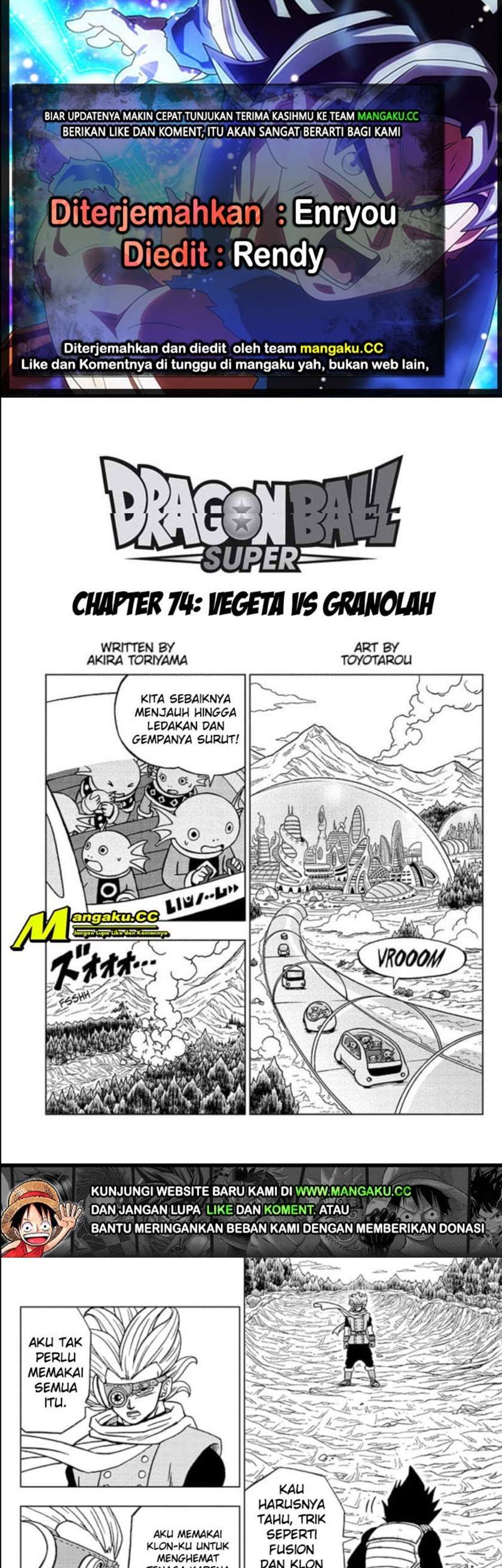 Dragon Ball Super Chapter 74 - halaman 1