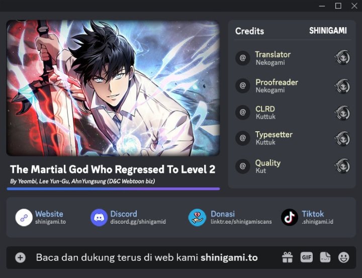 Martial God Regressed to Level 2 Chapter 127 - halaman 1