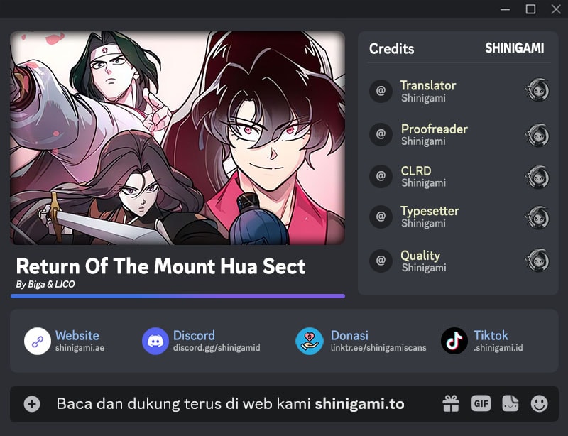 Return Of The Mount Hua Sect Chapter 184 - halaman 1