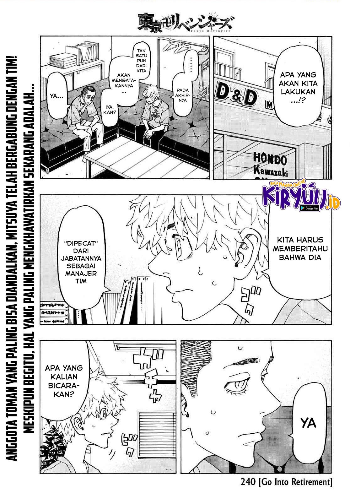 Tokyo Revengers Chapter 240 - halaman 4