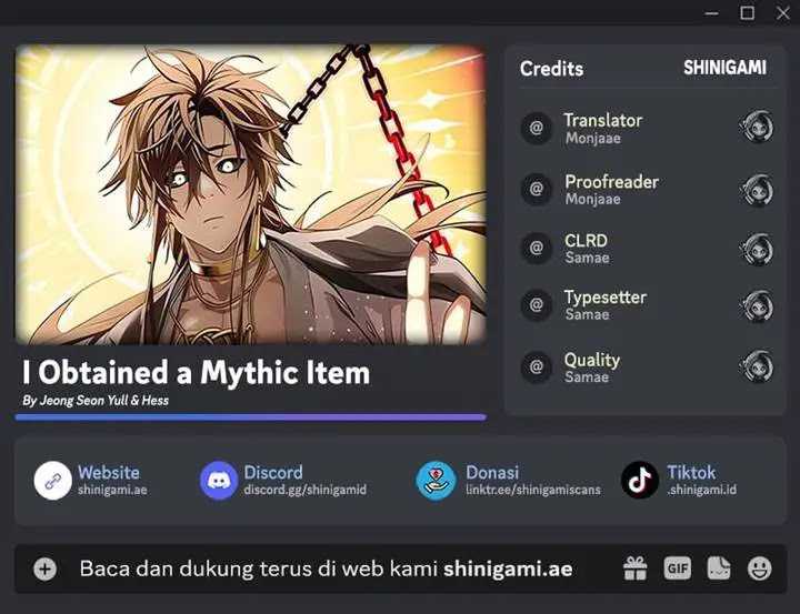 I Obtained a Mythic Item Chapter 126 - halaman 1