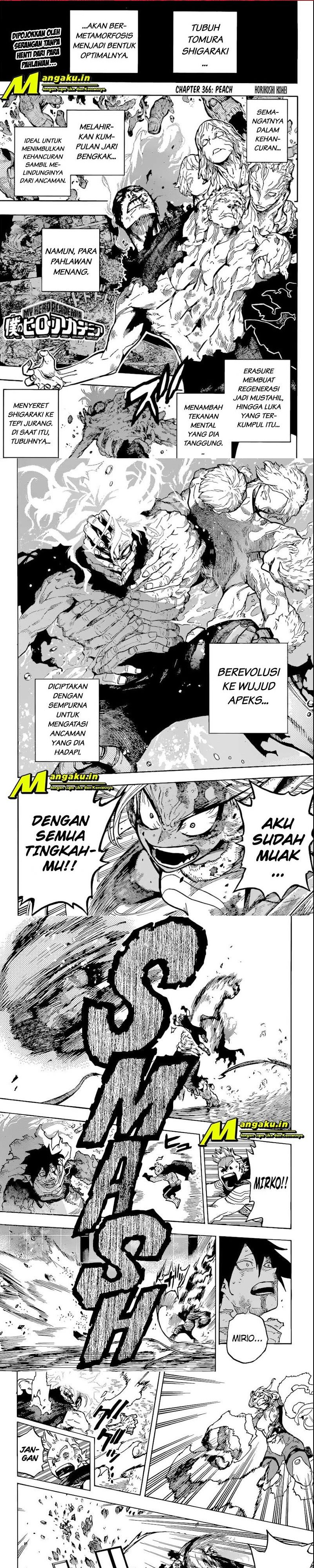 Boku no Hero Academia Chapter 366 - halaman 3
