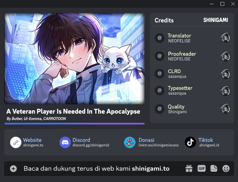 A Veteran Player Is Needed In The Apocalypse Chapter 28 - halaman 1