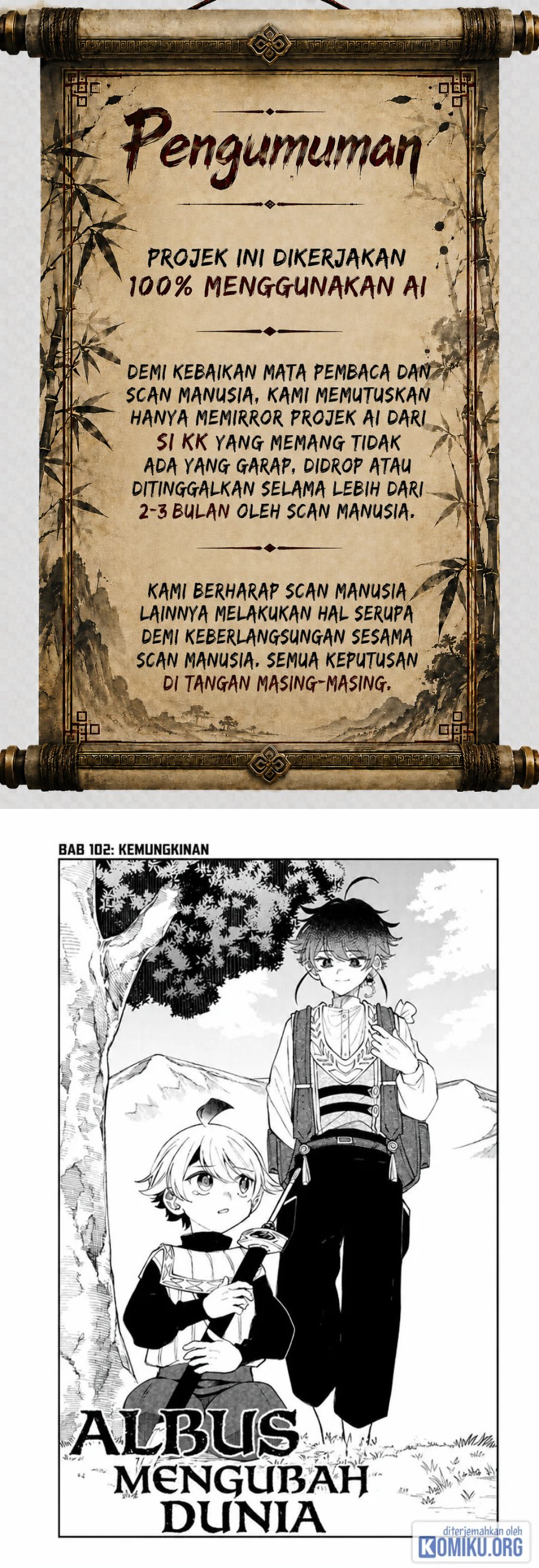 Albus Changes the World Chapter 102 - halaman 1