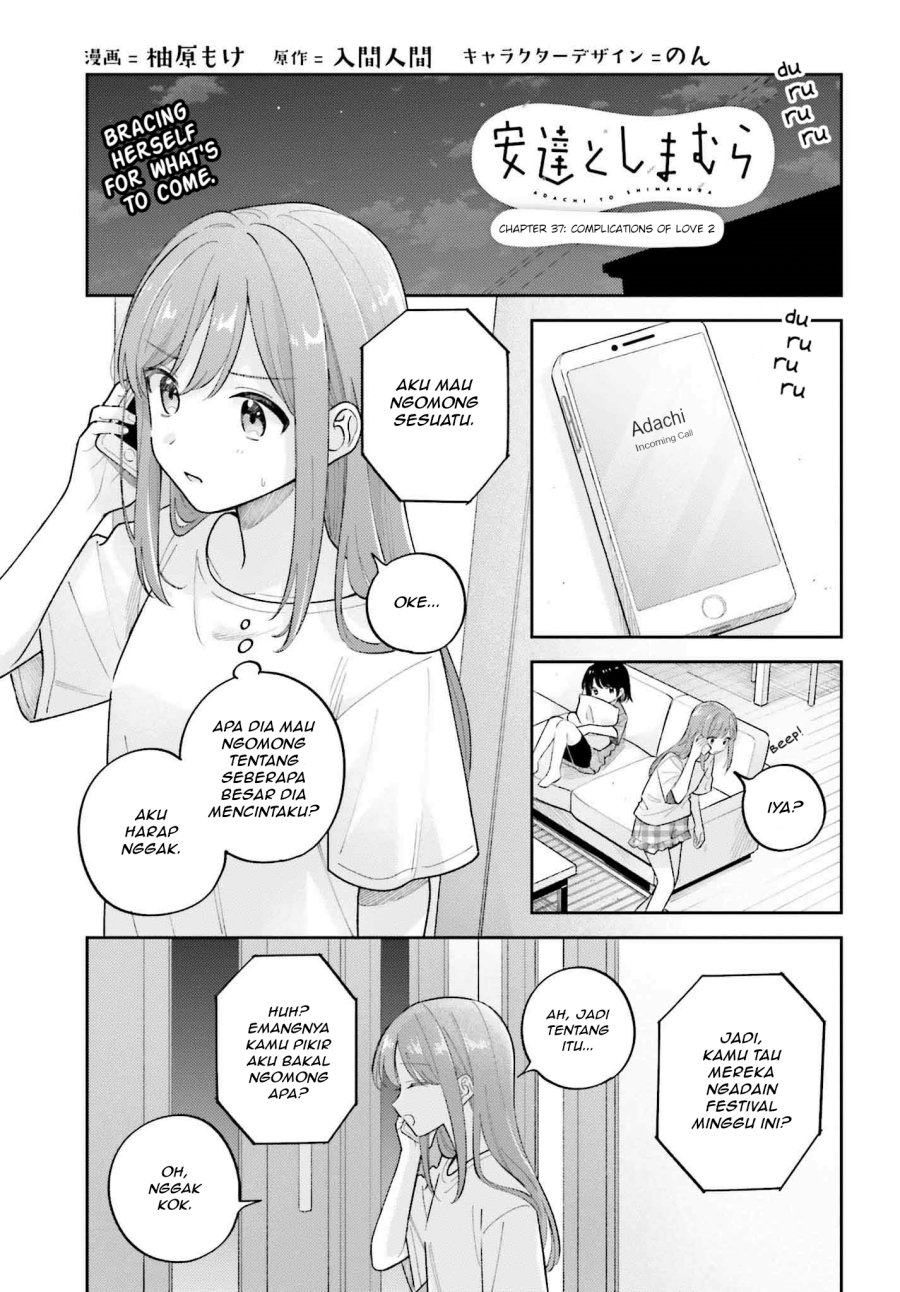 Adachi to Shimamura Chapter 37.3 - halaman 1