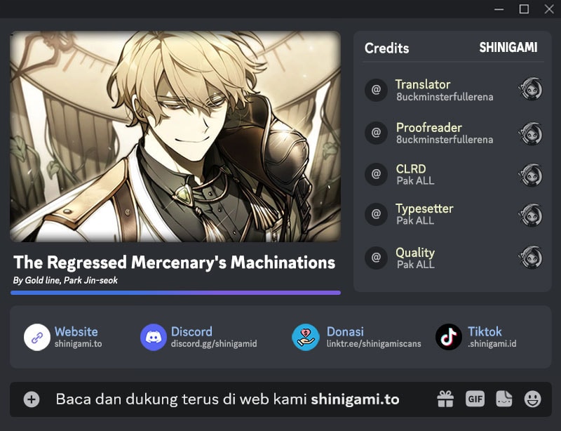 The Regressed Mercenary’s Machinations Chapter 74 - halaman 1