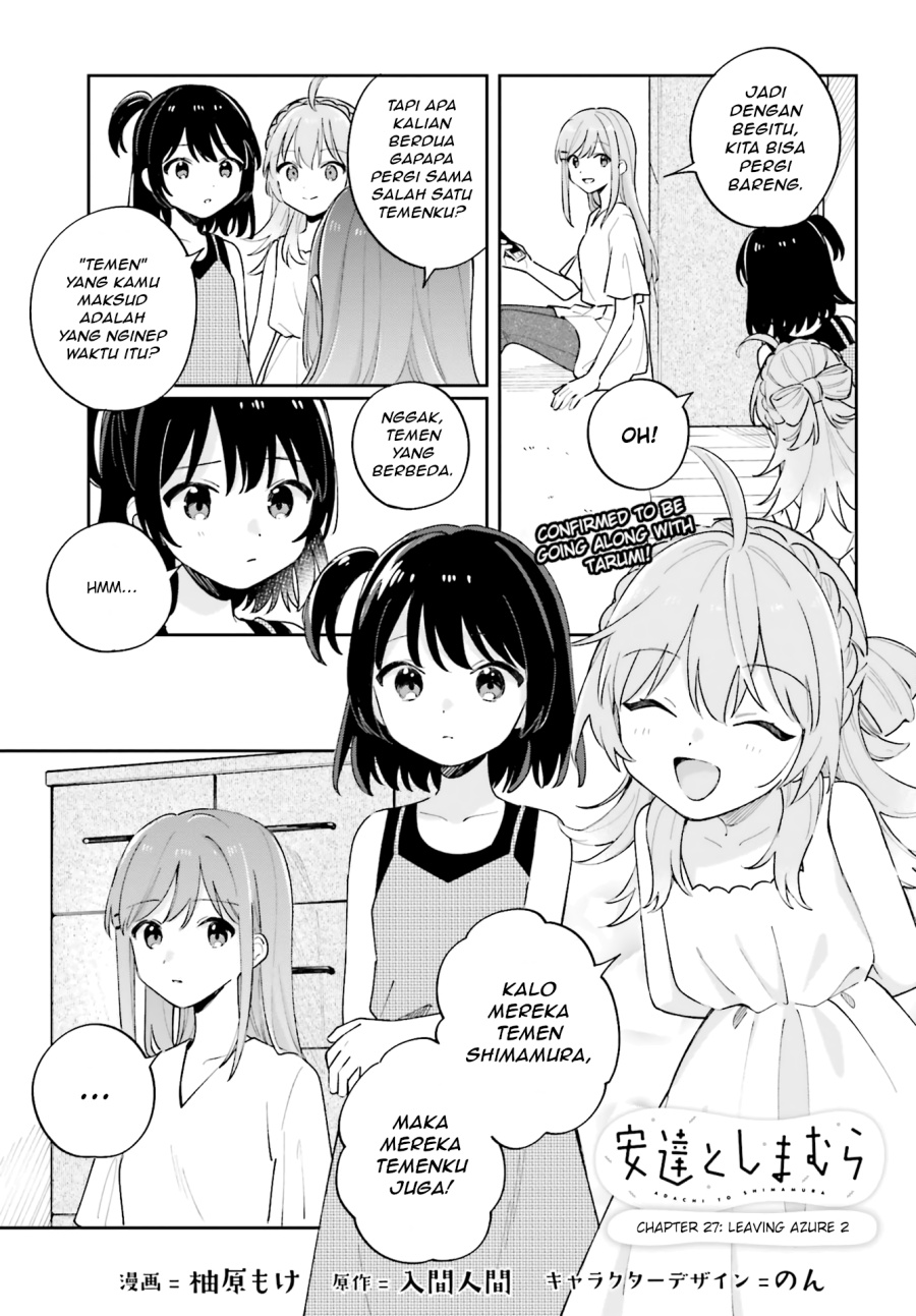 Adachi to Shimamura Chapter 27.2 - halaman 1