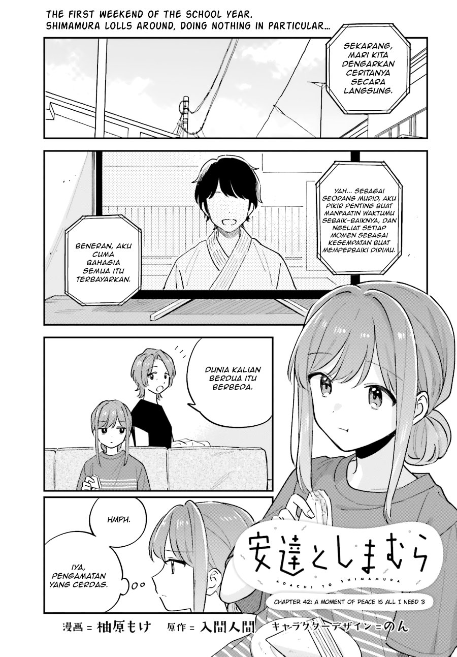 Adachi to Shimamura Chapter 42 - halaman 1