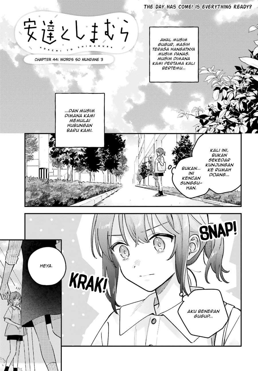 Adachi to Shimamura Chapter 45 - halaman 1