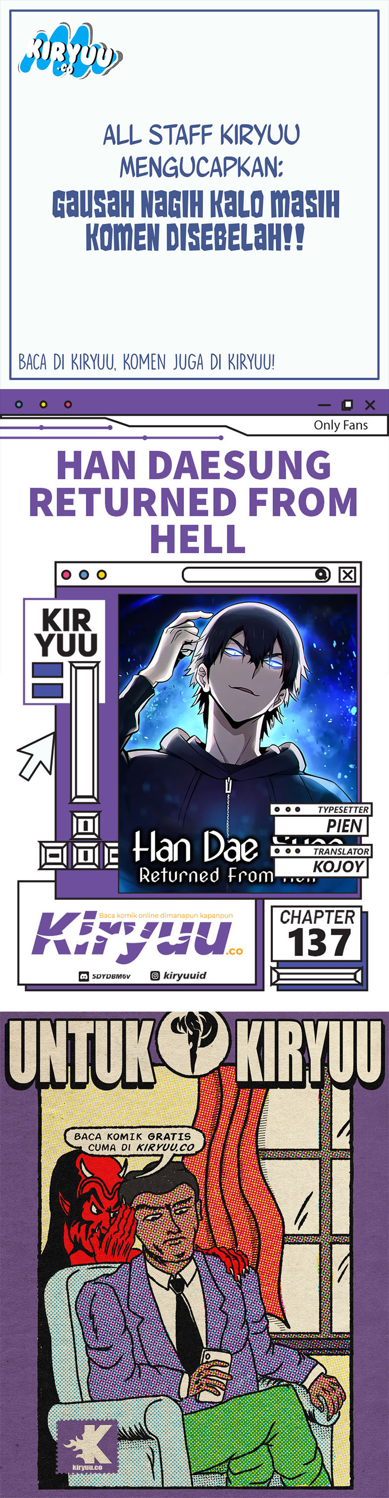 Han Dae Sung Returned From Hell Chapter 137 - halaman 1