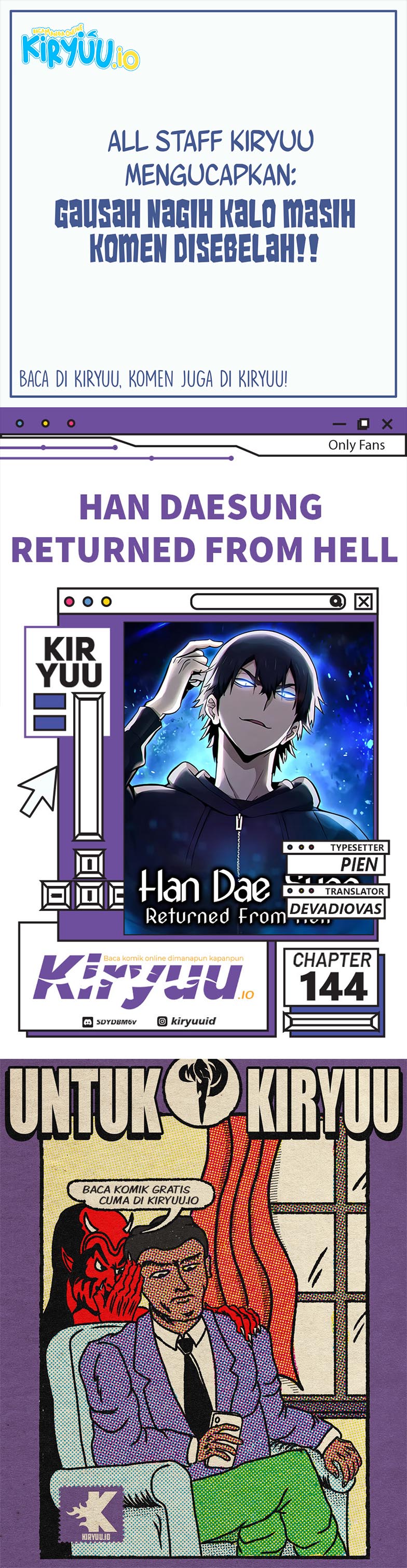 Han Dae Sung Returned From Hell Chapter 144 - halaman 1