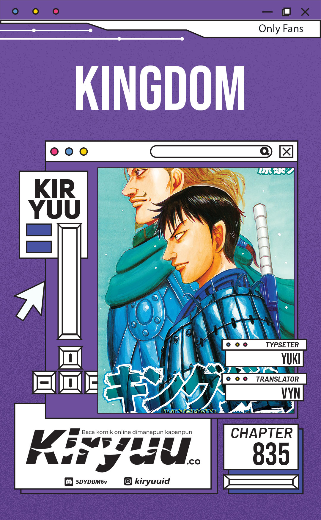 Kingdom Chapter 835 - halaman 1