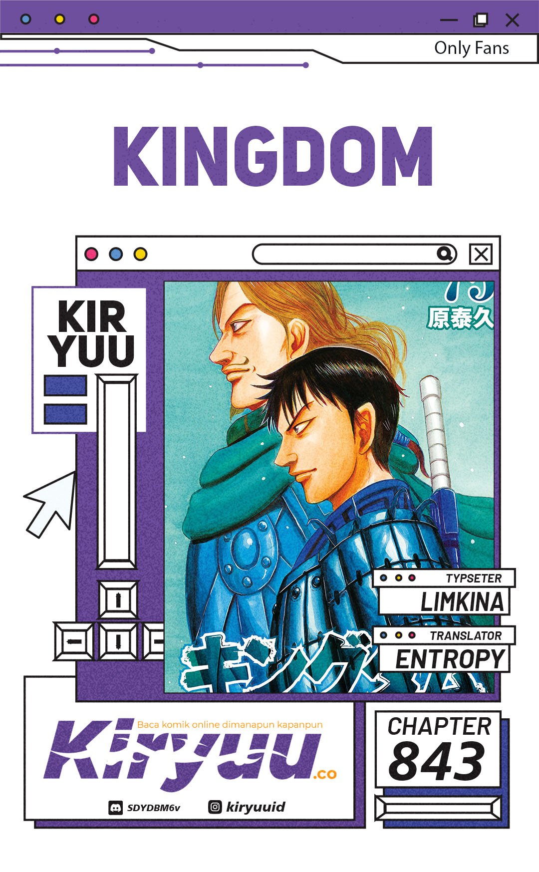 Kingdom Chapter 843 - halaman 1