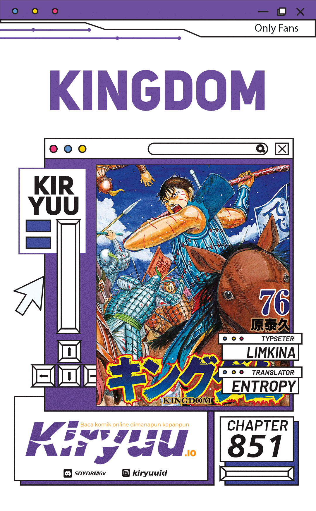 Kingdom Chapter 851 - halaman 1