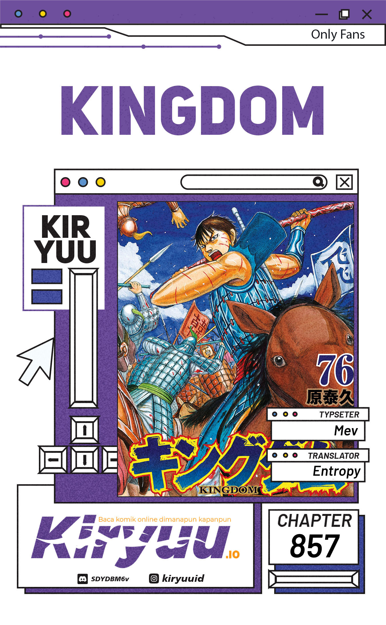 Kingdom Chapter 857 - halaman 1