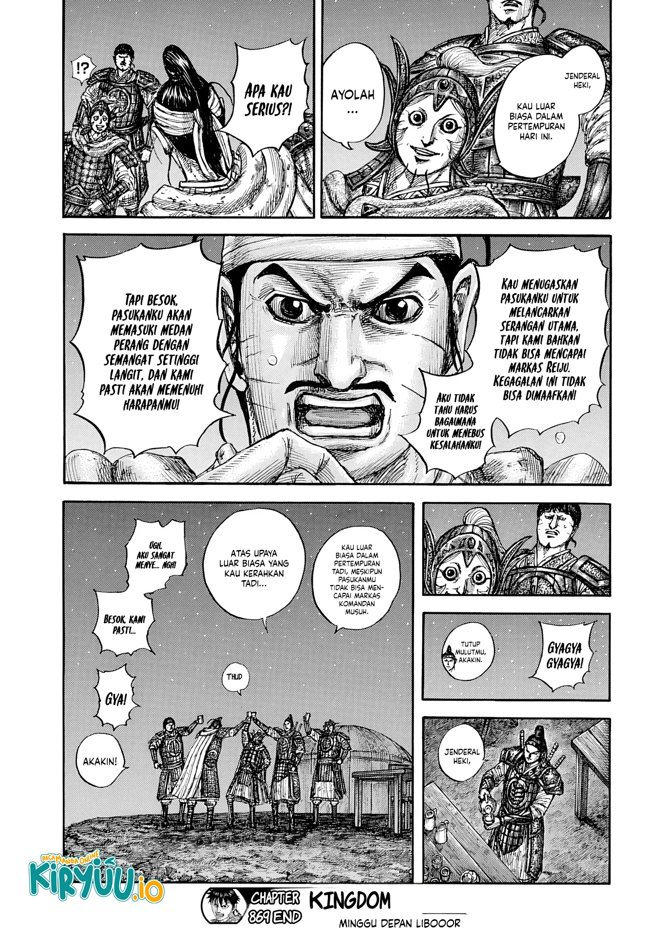 Kingdom Chapter 869 - halaman 20