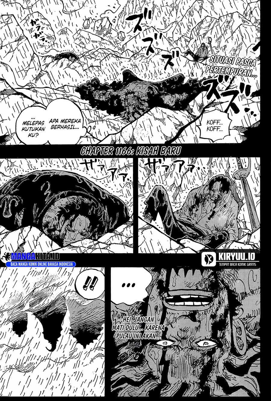 One Piece Chapter 1166 - halaman 3