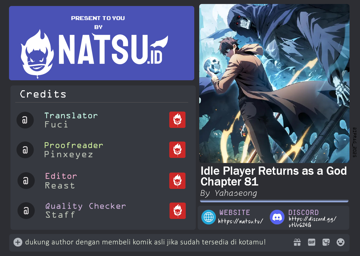 Idle Player Returns as a God (I Awoke as a God) Chapter 81 - halaman 1
