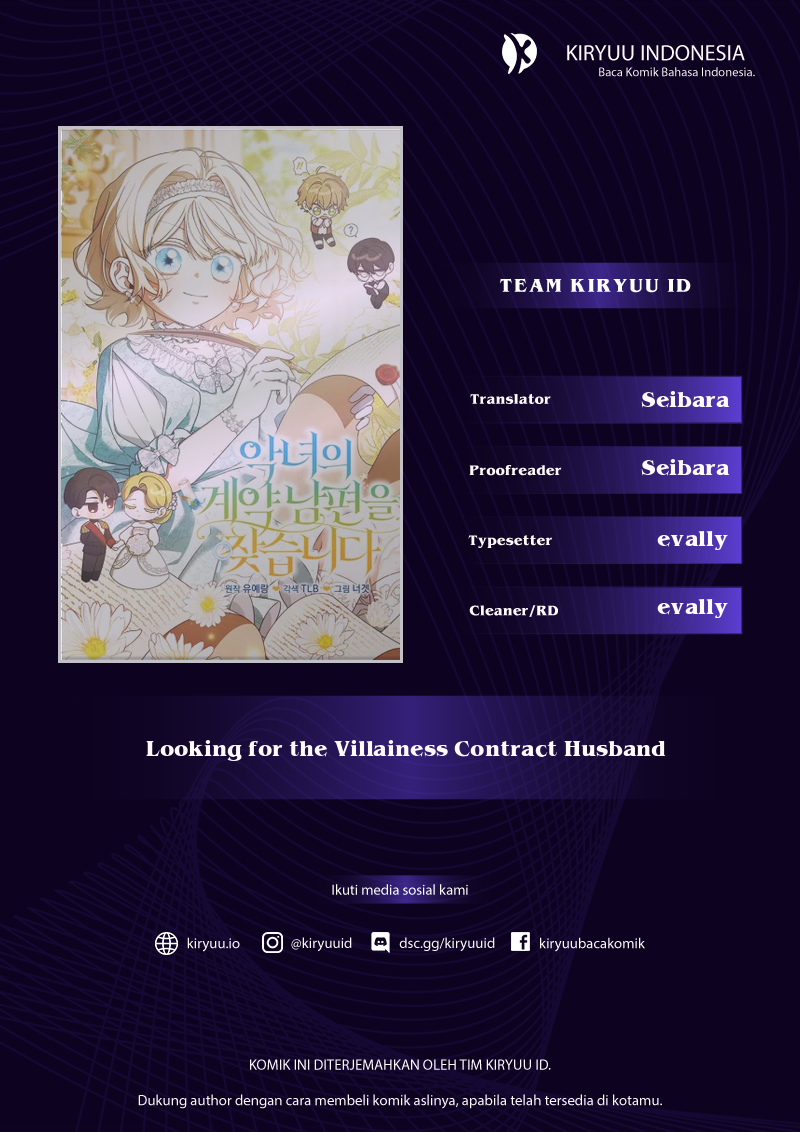 Looking for the Villainess’s Contract Husband Chapter 19 - halaman 1