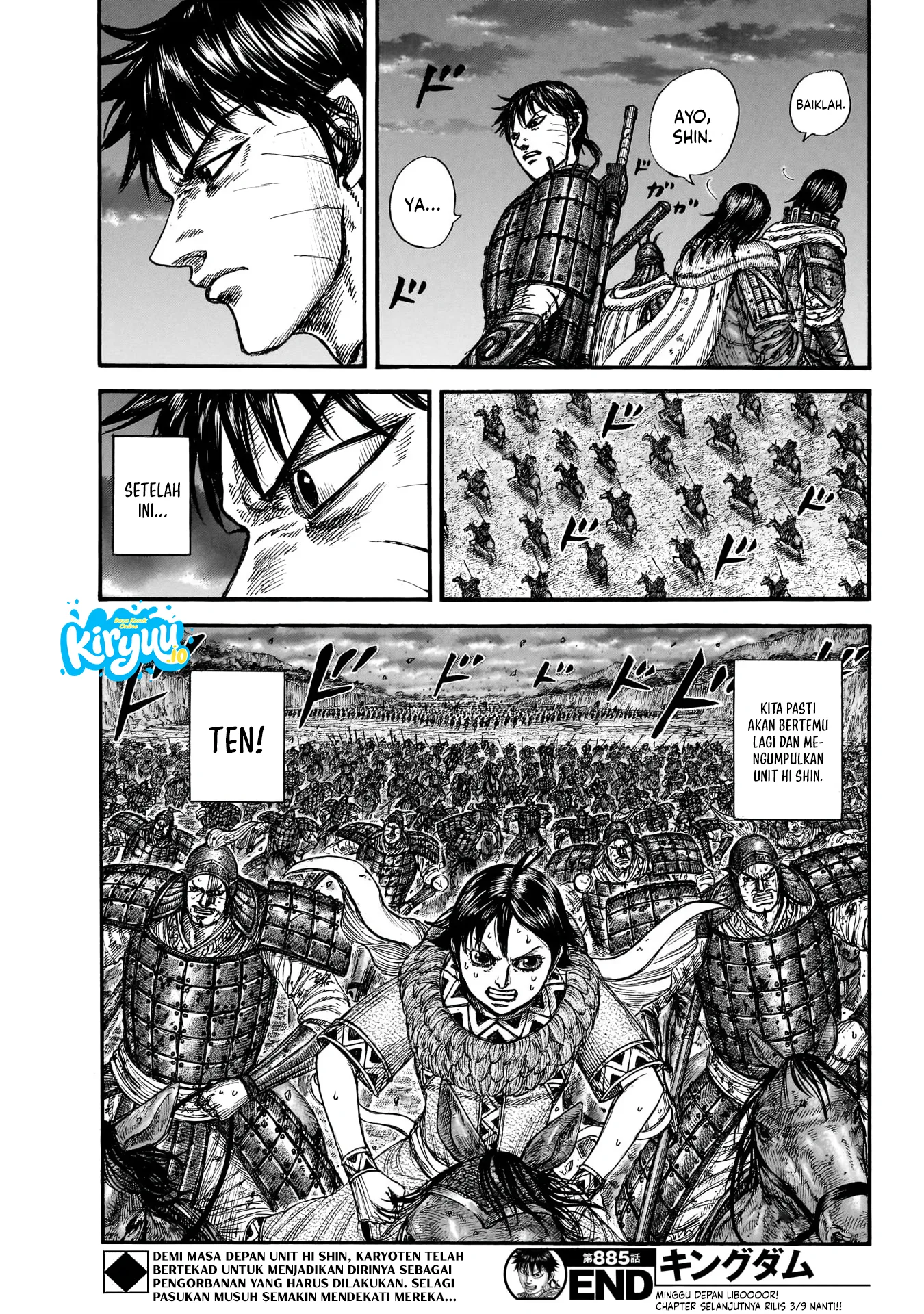 Kingdom Chapter 885 - halaman 21