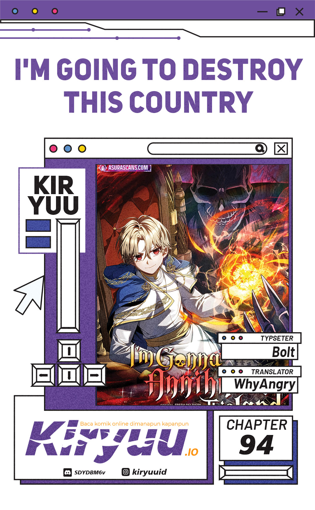 I’m Going To Destroy This Country Chapter 94 - halaman 1