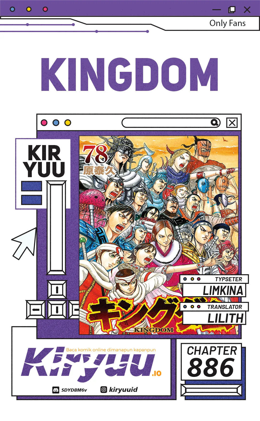 Kingdom Chapter 886 - halaman 1