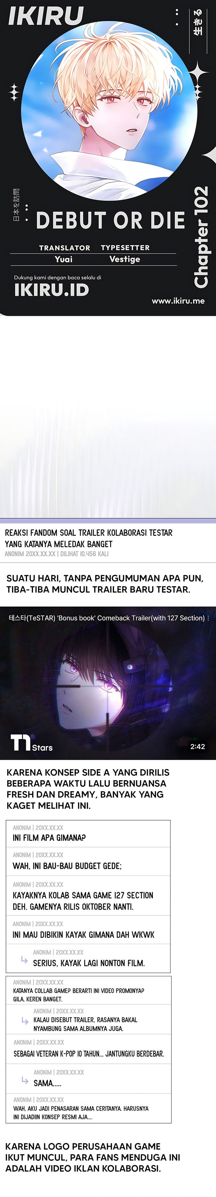 Debut or Die Chapter 102 - halaman 1