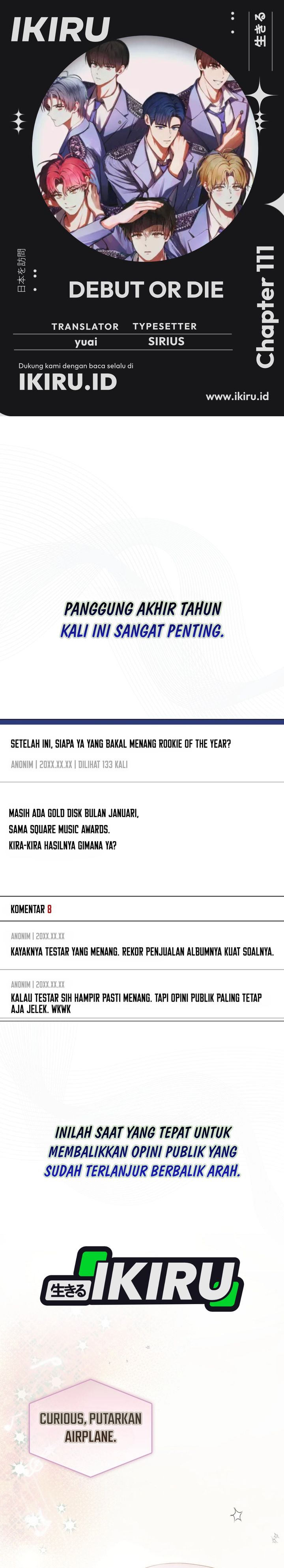 Debut or Die Chapter 111 - halaman 1