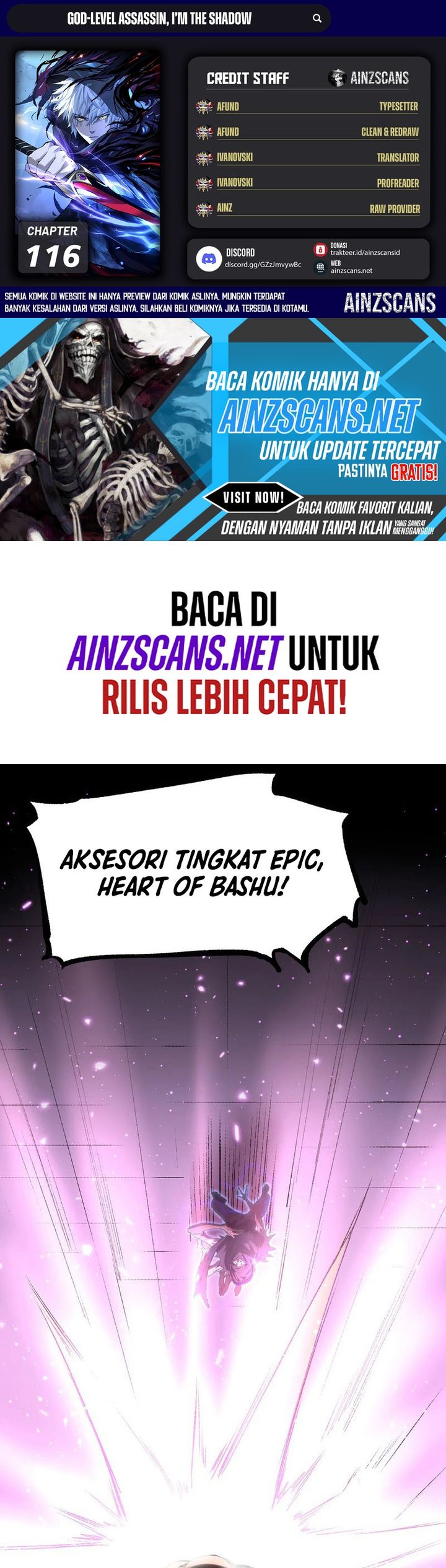 God-level Assassin, I’m the Shadow Chapter 116 - halaman 1