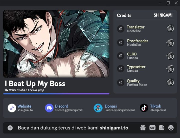 I Beat Up My Boss Chapter 10 - halaman 1