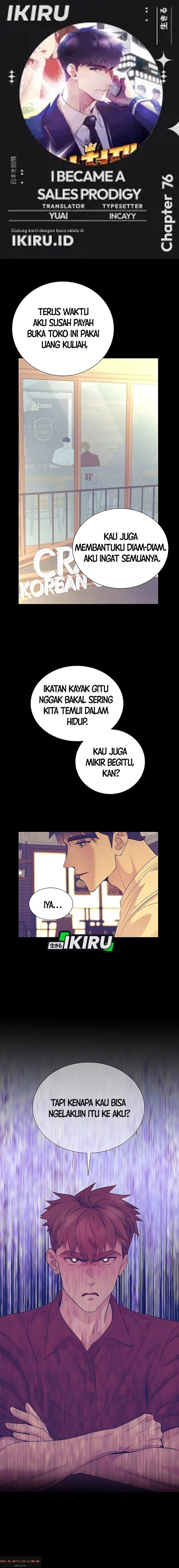 I Became a Sales Prodigy Chapter 76 - halaman 1