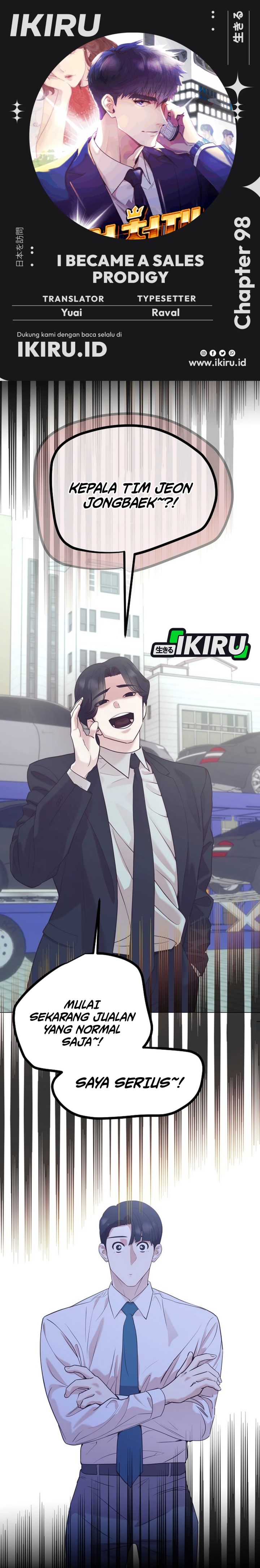 I Became a Sales Prodigy Chapter 98 - halaman 1