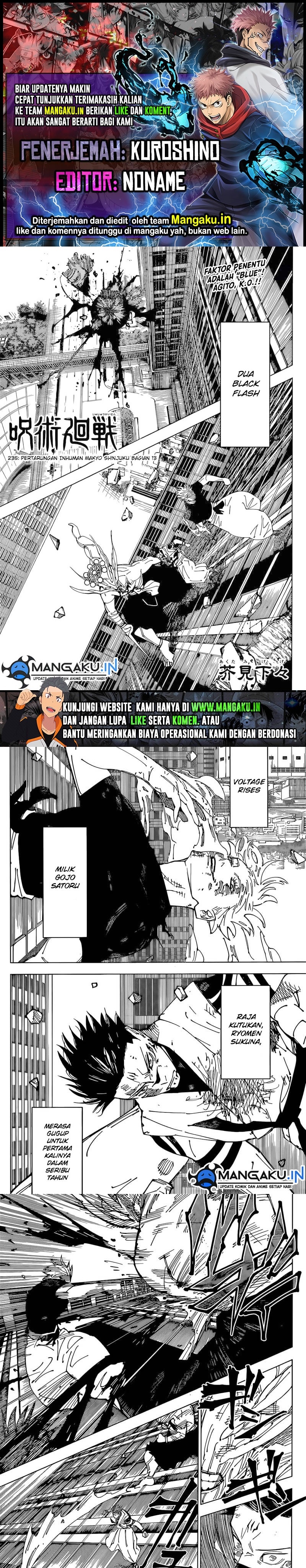 Jujutsu Kaisen Chapter 235 - halaman 1