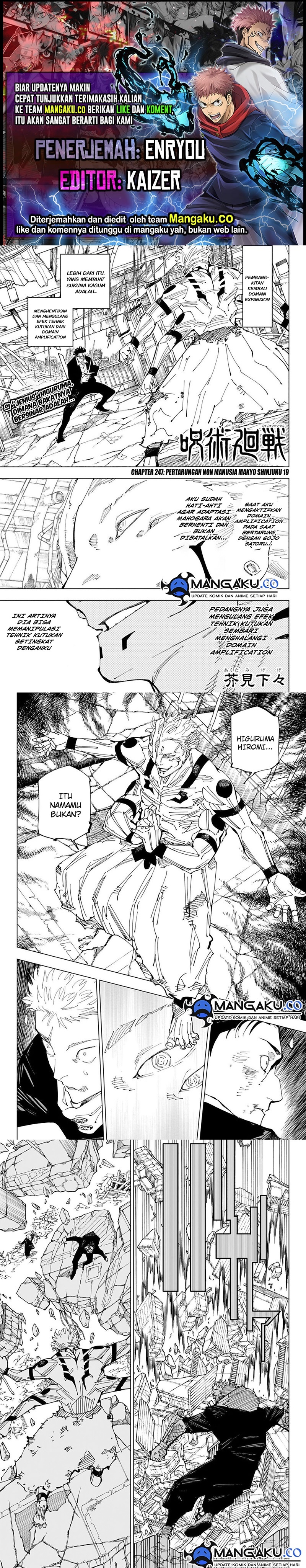 Jujutsu Kaisen Chapter 247 - halaman 1
