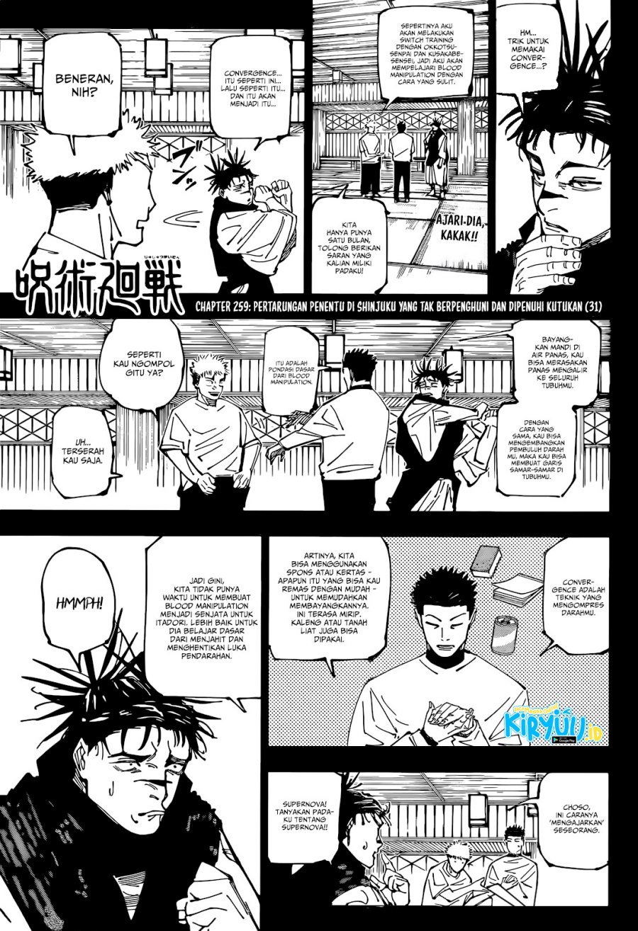 Jujutsu Kaisen Chapter 259 - halaman 2