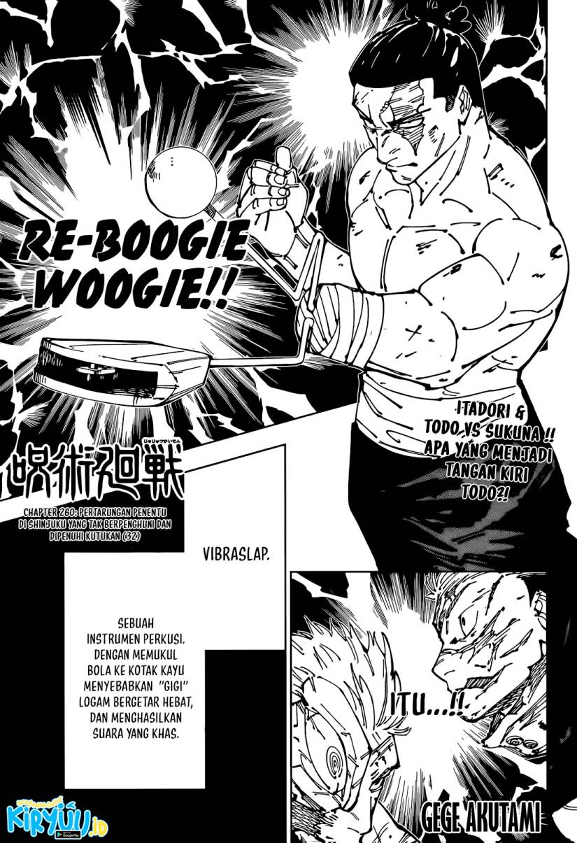 Jujutsu Kaisen Chapter 260 - halaman 2