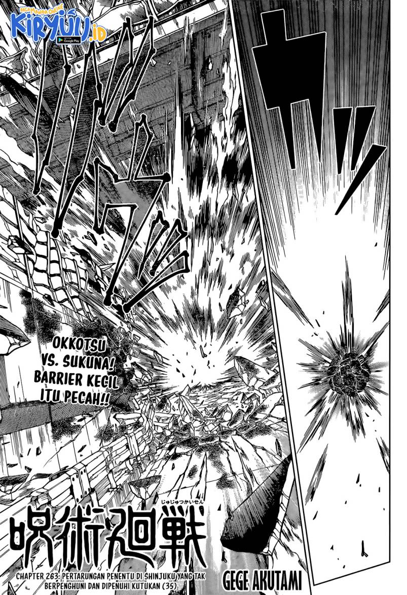 Jujutsu Kaisen Chapter 263 - halaman 2