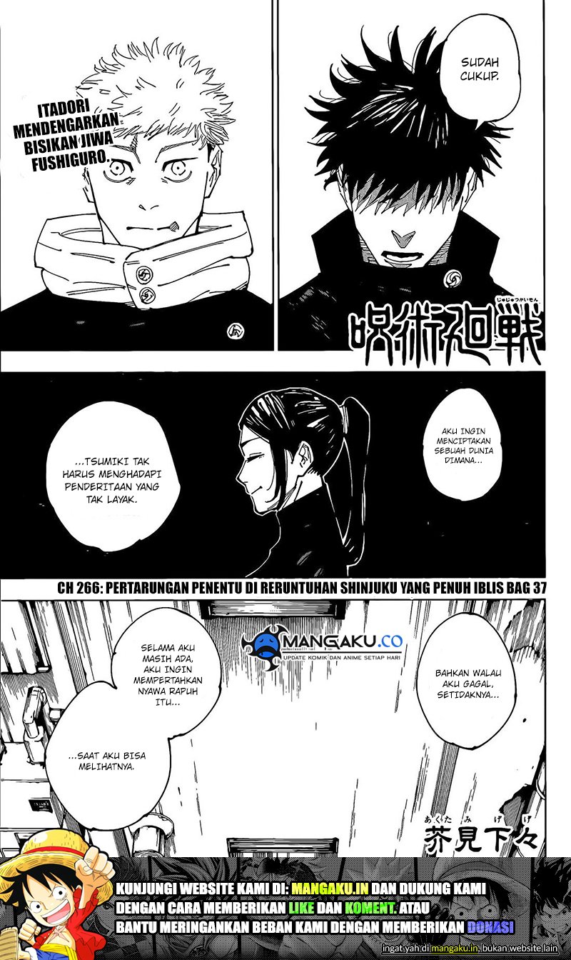 Jujutsu Kaisen Chapter 266 - halaman 2