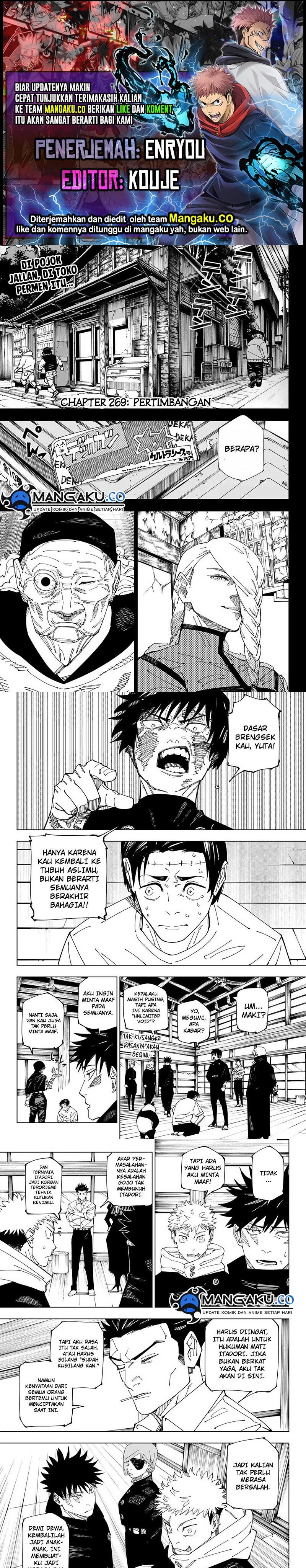Jujutsu Kaisen Chapter 269 - halaman 1