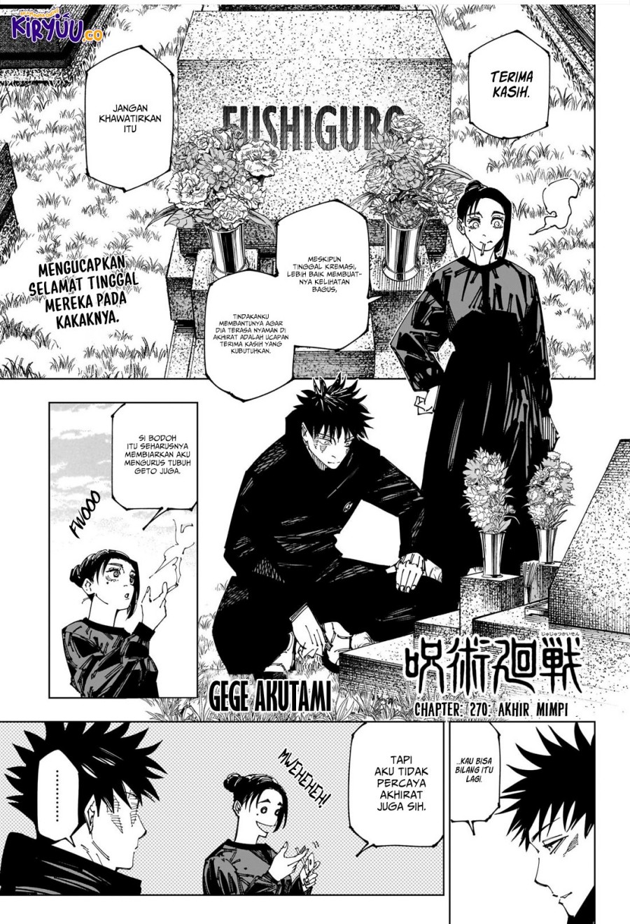 Jujutsu Kaisen Chapter 270 - halaman 2
