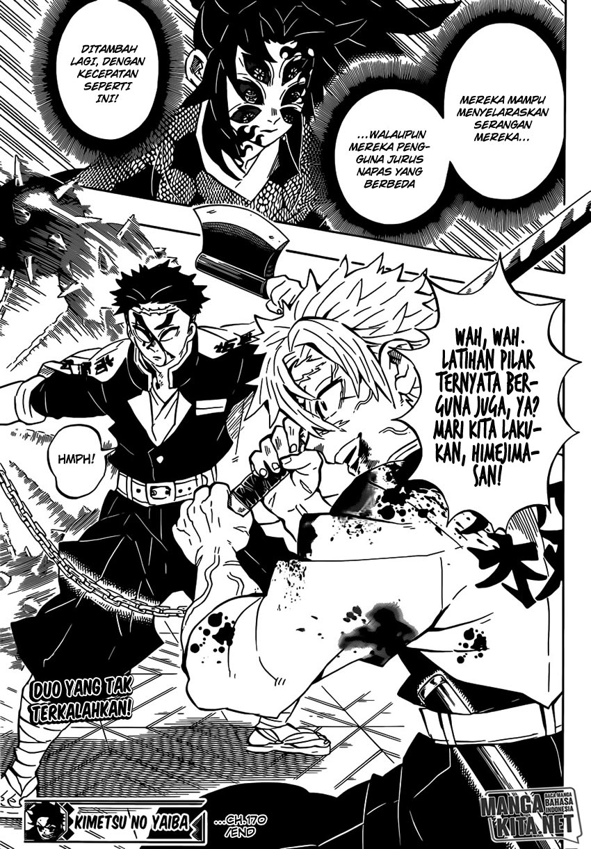 Kimetsu no Yaiba Chapter 170 - halaman 20