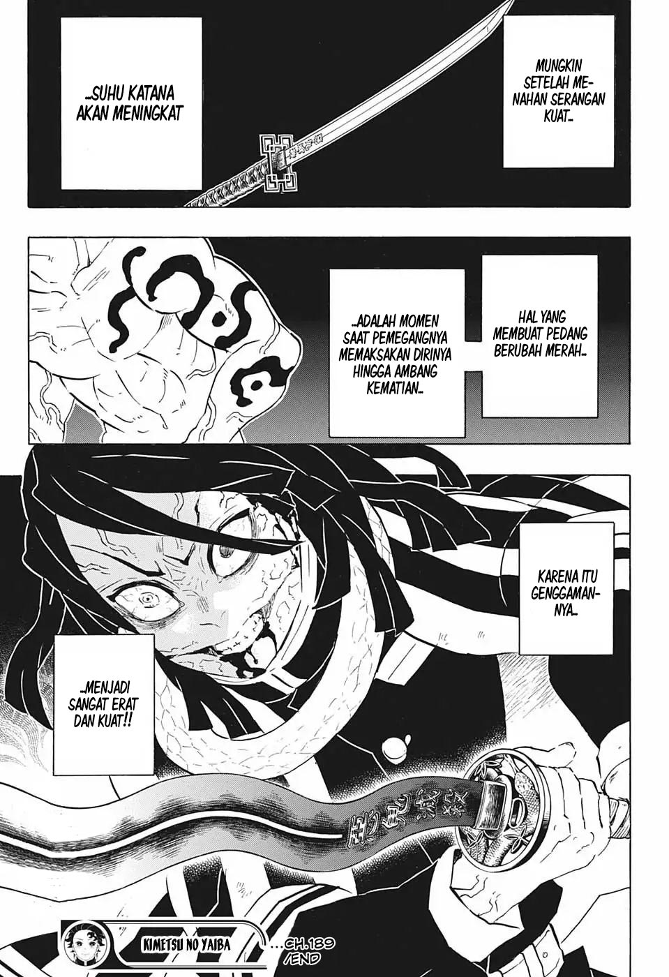 Kimetsu no Yaiba Chapter 189 - halaman 20