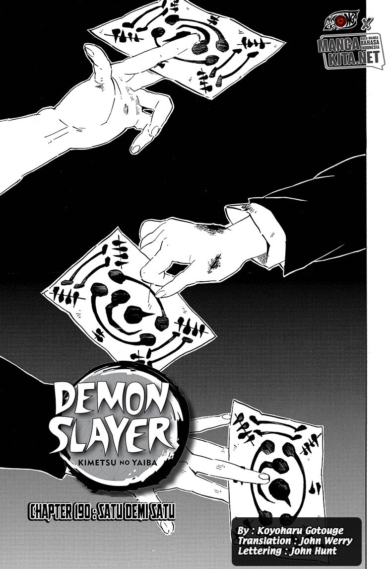 Kimetsu no Yaiba Chapter 190 - halaman 2